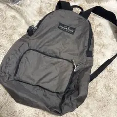 モンベル ポケッタブルデイパック グレー 折りたたみリュック