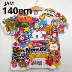 1度のみ JAM ジャム 140cm 半袖Tシャツ 派手プリント