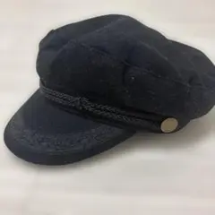 ブラックキャスケット帽子