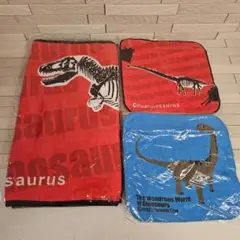 恐竜柄タオル&タオルハンカチ　新品・未使用