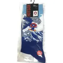 ミャクミャク　ホットソックス　HOTSOX 富士山　波　関西万博　靴下　メンズ