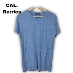 1546★ 【カルベリーズ】 Tシャツ　半袖　ブルー系　シンプル　クルーネック