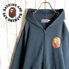 【大人気Lサイズ☆エイプヘッド】アベイシングエイプ ロゴプリント パーカー