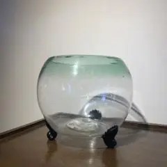 ガラス金魚鉢 アンティーク