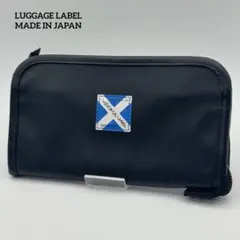美品 LUGGAGE LABEL ラゲッジレーベル ラウンド 財布 ブラック