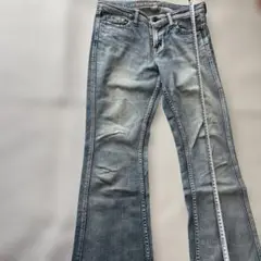 フレアデニムパンツ ライトブルー フレアデニム Y2K