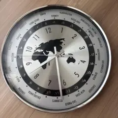 壁掛け時計 世界地図 おしゃれ