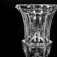 美品Tiffany＆Co.  ティファニー　クリスタルガラス花瓶フラワーベース 美品Tiffany＆Co. ティファニー クリスタルガラス花瓶フラワーベース