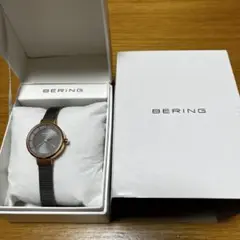BERING 腕時計 グレーローズ　14627-369