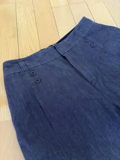 ヒューマンウーマン　ワイドパンツ　M アンクル丈　夏