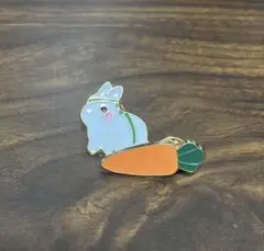 うさちゃんとにんじんのピンズ