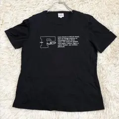 6668 美品✨ビッグプリント半袖Tシャツ L コットン100% 日本製 綿素材