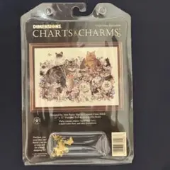 dimensions クロスステッチ　図案　チャート　猫　キャット