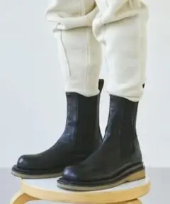 美品 トゥデイフル サイドゴアブーツ 37