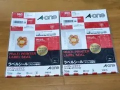 ラベルシール　A-one エーワン　2個セット