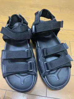 GERRY ブラック 厚底スポーツサンダル S