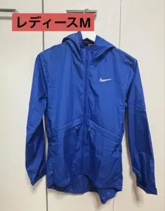 Nike 青 ウィンドブレーカー フード付き