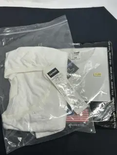 71285 グンゼ　Bear USA ホワイト Tシャツ Mサイズ　2枚組