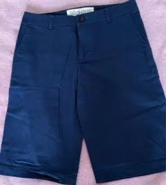 ネイビー ショートパンツ スリムフィット