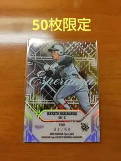 BBM2025 阪神タイガース 中川勇斗選手 50枚限定　ESPERANZA