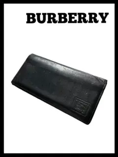BURBERRY メンズ 長財布 ブラック ノバチェック シンプル
