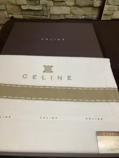 未使用　CELINE　セリーヌ　ジャガードタオルシーツ