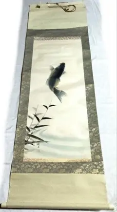 【真作】村田秀峰/福禄寿画賛/掛軸☆宝船☆AA-741 真作】村田秀峰/福禄寿画賛/掛軸☆宝船☆AA-741の通販 by 掛軸