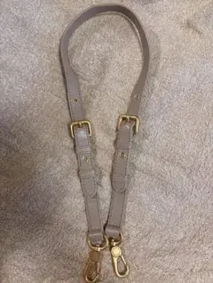 MARC BY MARC JACOBSショルダーストラップ　グレージュ ゴールド
