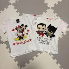 ミッキーマウス&ミニーマウス スーパーマン&バッドマンTシャツセット