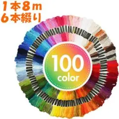 □刺繍糸 刺しゅう糸 100色 セット クロスステッチ ミサンガ 手芸2008
