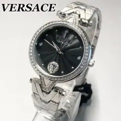【新品】ヴェルサーチ 定価3.4万円 シルバー クォーツ レディース高級腕時計