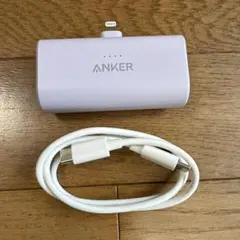 美品付属ケーブル有Anker Nano Power Bank Lightning