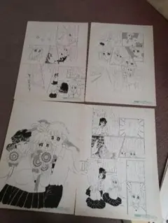 ‼️少女漫画 原画　素人漫画　ハンドメイド　趣味　8 枚‼️3 新 1-8