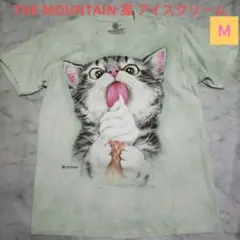 極美品✨THE MOUNTAIN 猫 アイスクリーム Tシャツ　Ｍ