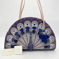 ✨美品✨ケイトスペード 孔雀 クジャク ショルダーバッグ 肩がけ A4可 大容量
