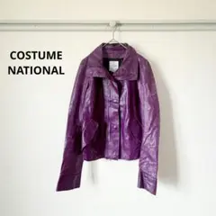 スポットSale！COSTUME NATIONAL レザージャケット★美品 2025年最新】コスチューム ナショナル ジャケット レザーの人気