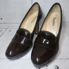 【極美品】 レペット repetto ヒールパンプス ブラウン 39 24.5