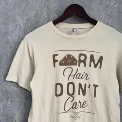 FARM HAIR DON’T CARE プリントTシャツ ベージュ S