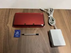 【動作品】ニンテンドー3DS 本体　フレアレッド