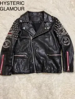 ヒステリックグラマー スタッズ レザージャケット ライダース free 美品