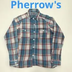 Pherrow's フェローズ　チェックシャツ　ネルシャツ　柄シャツ　チンスト