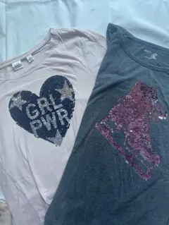 GAPKIDS 長袖Tシャツ　リバーシブルスパンコール