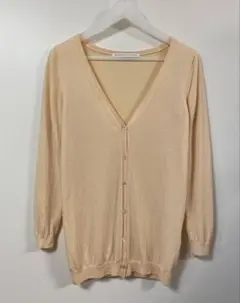 SPICK&SPAN ウール カーディガン 薄橙色