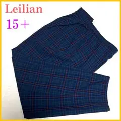 《Leilian》レリアン 15＋ 大きいサイズ　スラックス　パンツ　チェック