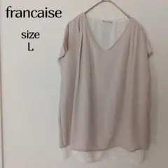 francaise フランセーズ ノースリーブチュニック Lサイズ 背中スリット