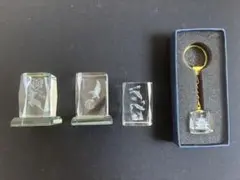 クリスタル置物 4点セット