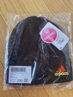 adidas 黒 ビーニー帽子 未使用