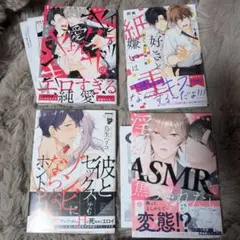 BL 漫画 4冊セット インテリヤクザの愛玩ヤンキー、好きと嫌いは紙一重