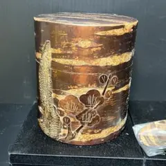 伝統工芸 桜皮細工 藤木伝四郎商店 茶道具 茶筒