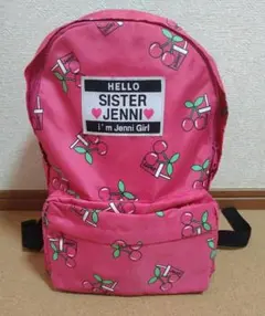 SISTER JENNI チェリー柄ピンクリュック